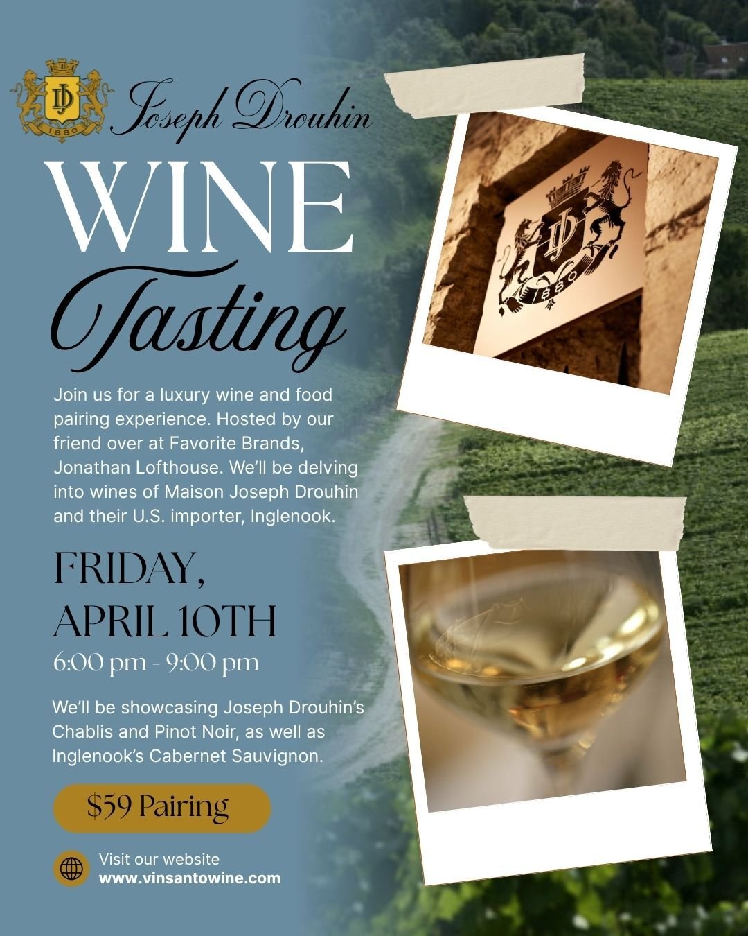 Joseph Drouhin Wine Tasting